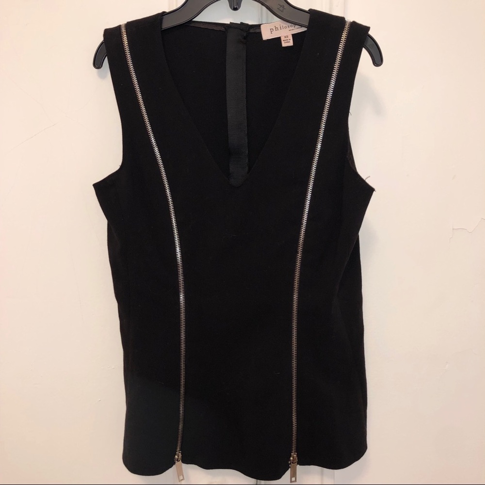 Philosophy Republic black top with zippers - Picture 1 of 4